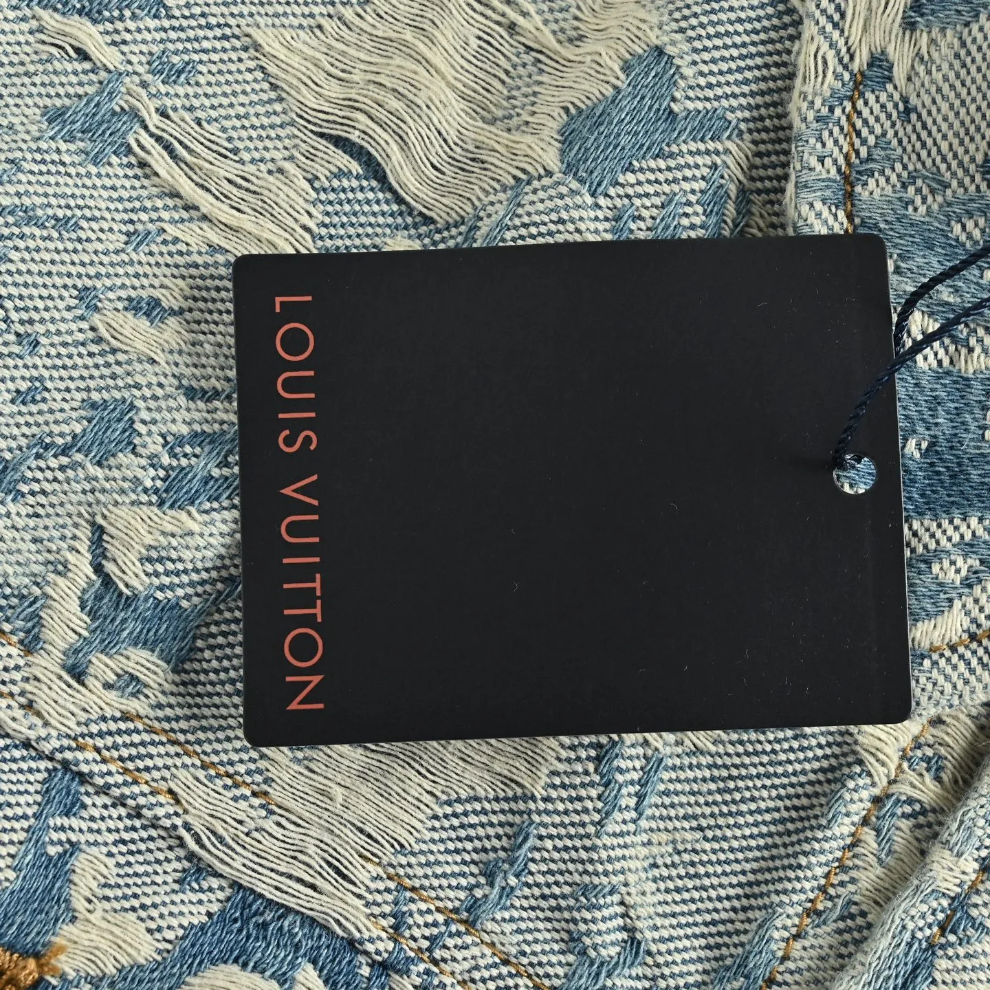 Louis Vuitton/Louis Vuitton Retro floral fringed denim jacket